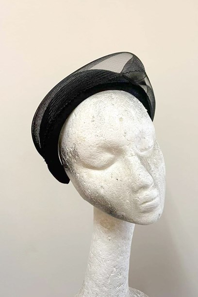 Dollie Vardin Millinery PM Ardern's mourning fascinator, 2022 image item