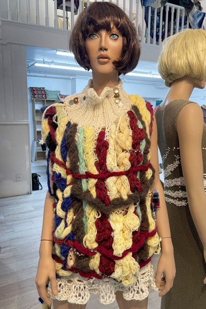 Goldi Knits Le Pique Nique knitted mini dress, 2025 image item